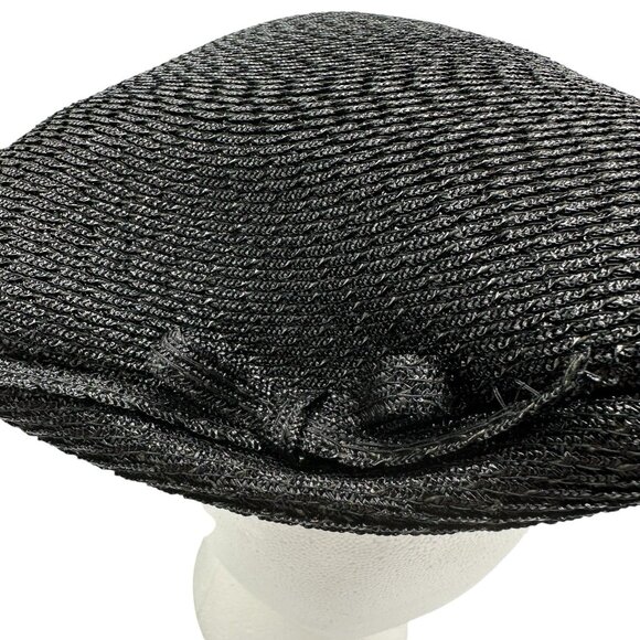 Norman Durand Original Designer Black Hat from the 1950-60s Vintage MCM - Picture 7 of 11